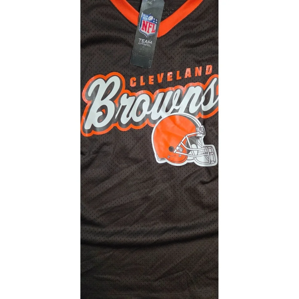 NFL CLEVELAND BROWNS GIRLS LARGE 11/13 FOOTBALL JERSEY, NWT